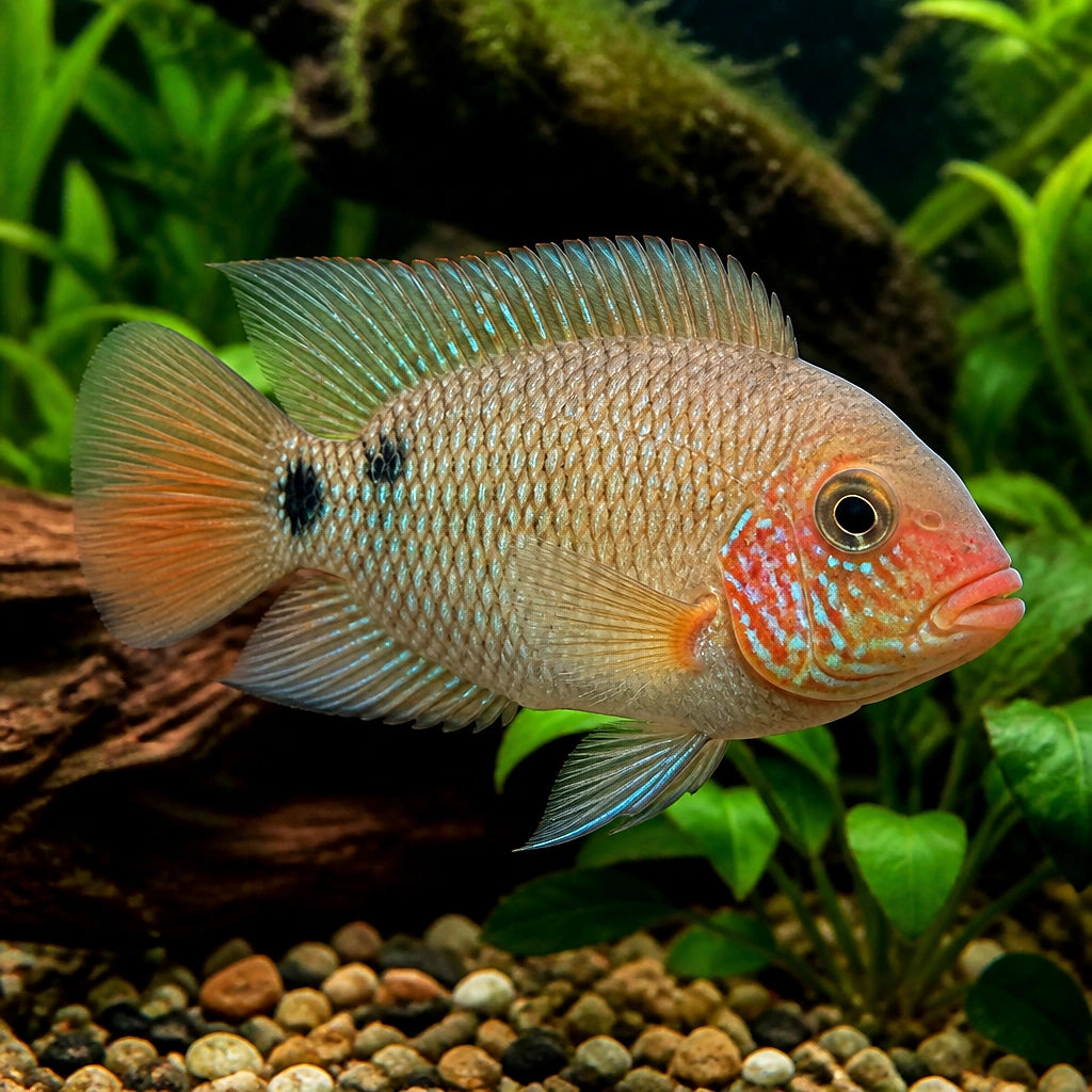 Cryptoheros honduras red point — tropical fish for sale UK — AI natural aquarium view