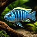 Cynotilapia edwardi 4 - — tropical fish for sale UK — AI hero driftwood view