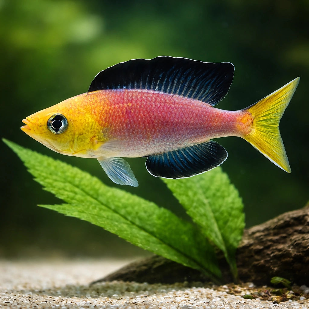 Cyprichromis lept. jumbo yellow 4 - — tropical fish for sale UK — AI scale plant view