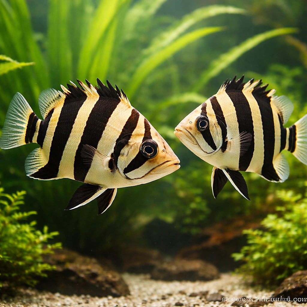 datnoid gold tiger — tropical fish for sale UK — AI pair planted view