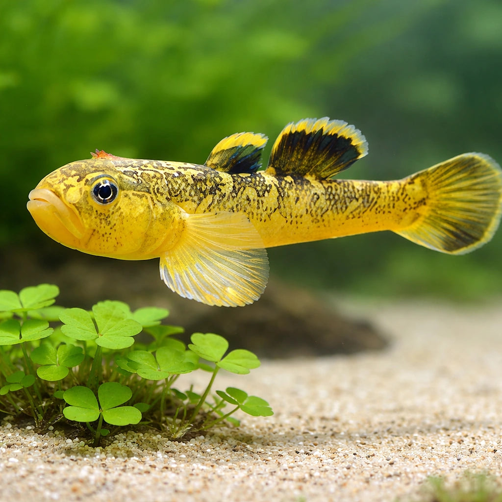 Desert Goby Gold — tropical fish for sale UK — AI scale plant view