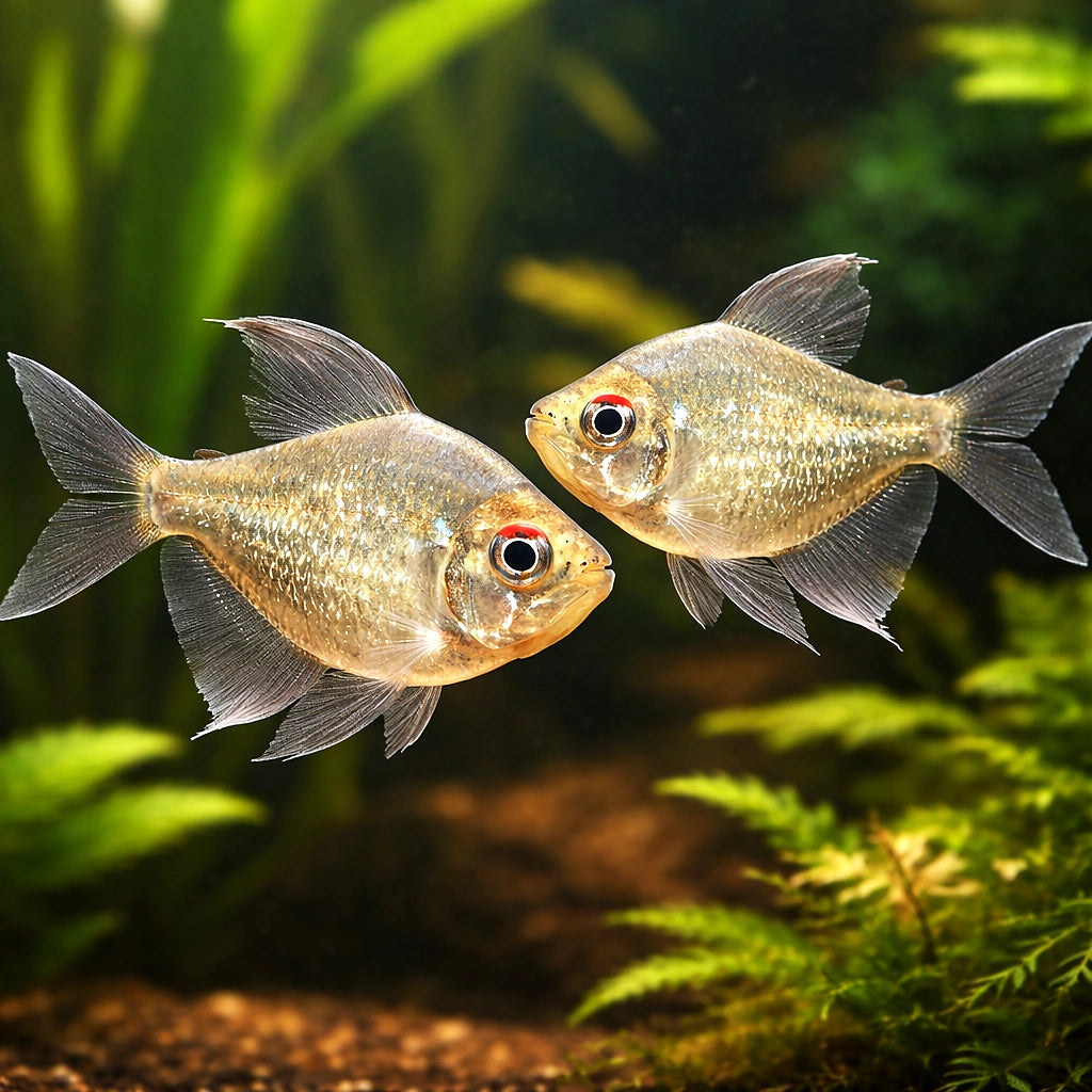 Diamond Tetras — South American Tetra for sale UK — AI pair planted view