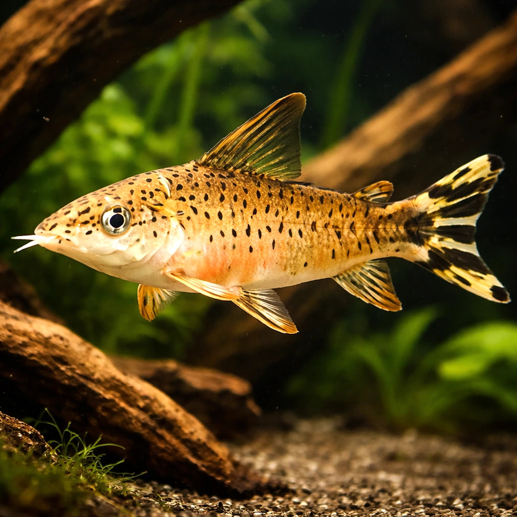 Dianema urostriata XL — tropical fish for sale UK — AI hero driftwood view