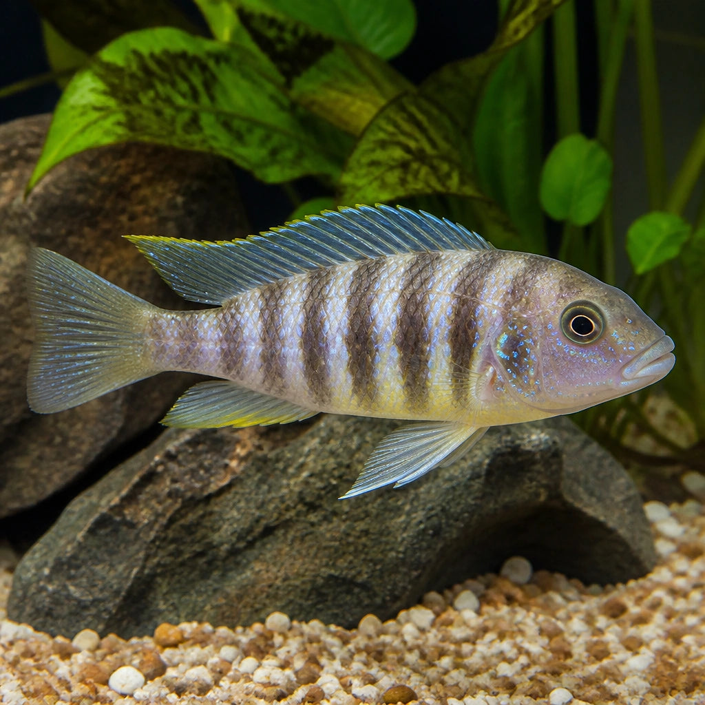 Haplochromis Sunset Cichlid — Lake Malawi Cichlids for sale UK — AI natural aquarium view