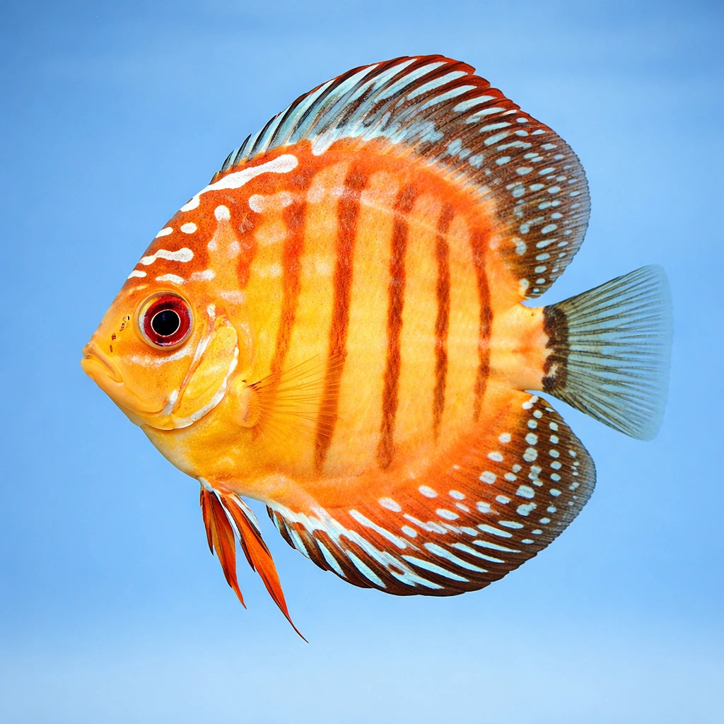 Discus brown — tropical fish for sale UK — AI side clean view