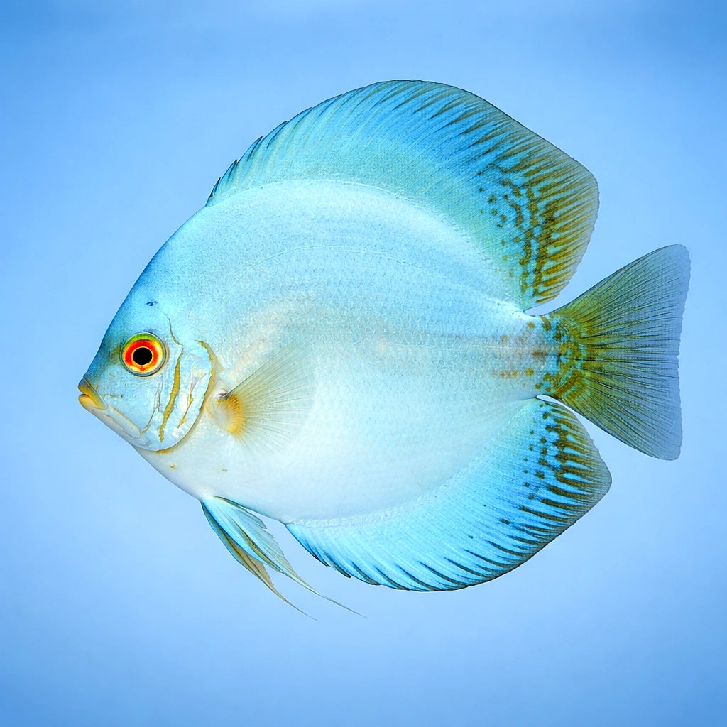 Discus cobalt — tropical fish for sale UK — AI side clean view