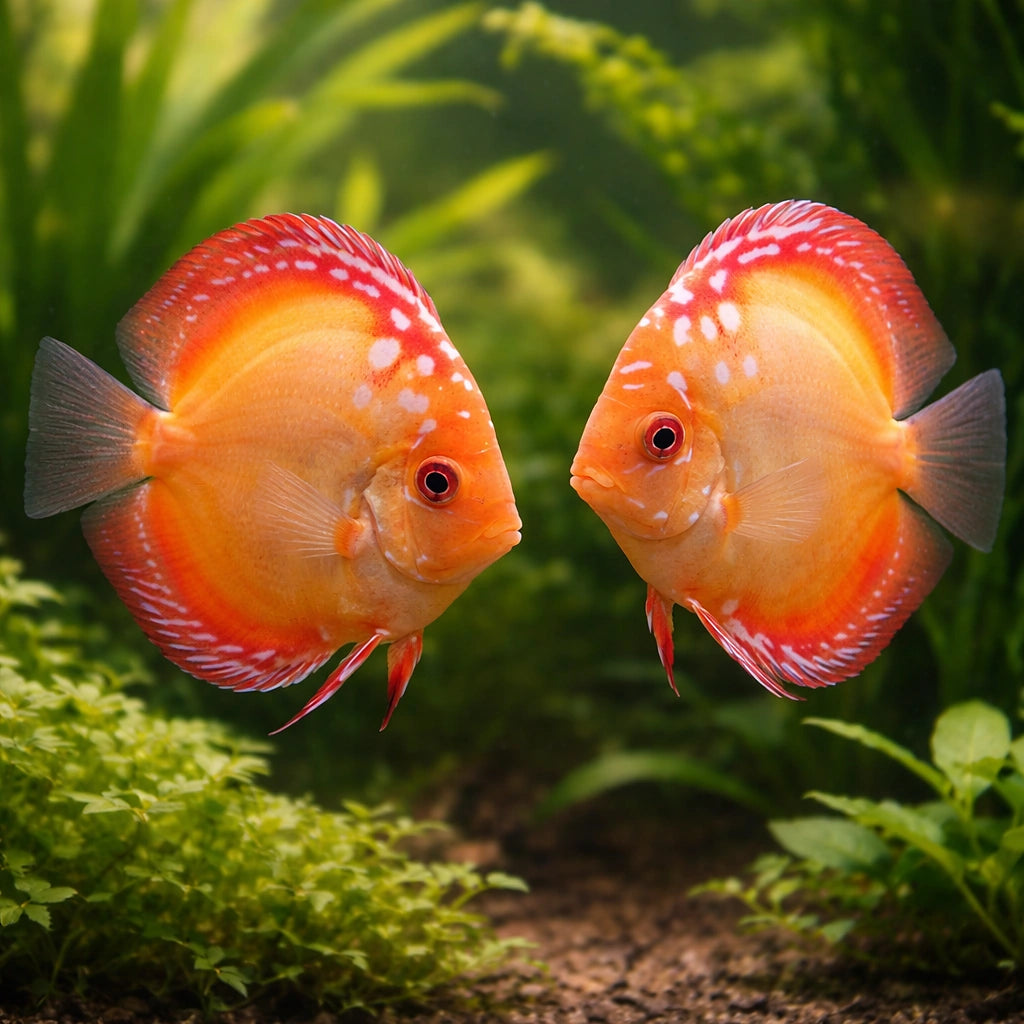 Discus pigeon blood — tropical fish for sale UK — AI pair planted view
