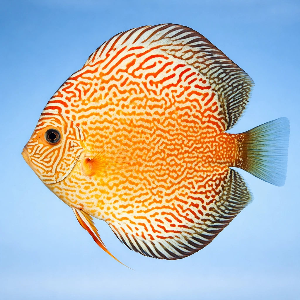 Discus red snake skin — tropical fish for sale UK — AI side clean view
