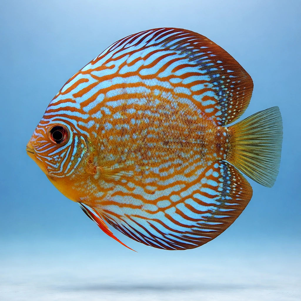 Discus royal blue — tropical fish for sale UK — AI side clean view