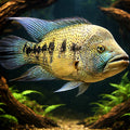 Dovii´s Cichlid — tropical fish for sale UK — AI hero driftwood view