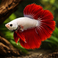 Dragon Scale Betta — tropical fish for sale UK — AI hero driftwood view