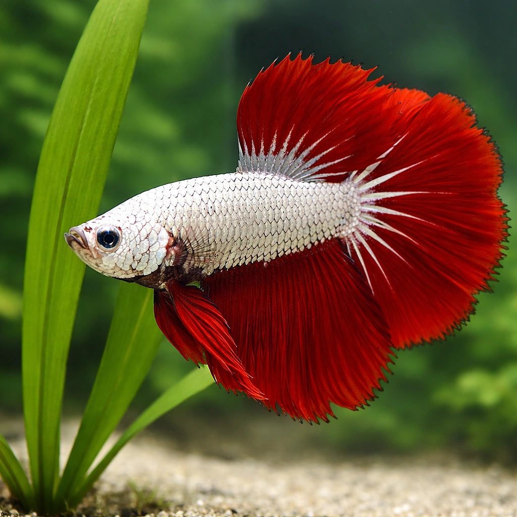 Dragon Scale Betta — tropical fish for sale UK — AI scale plant view