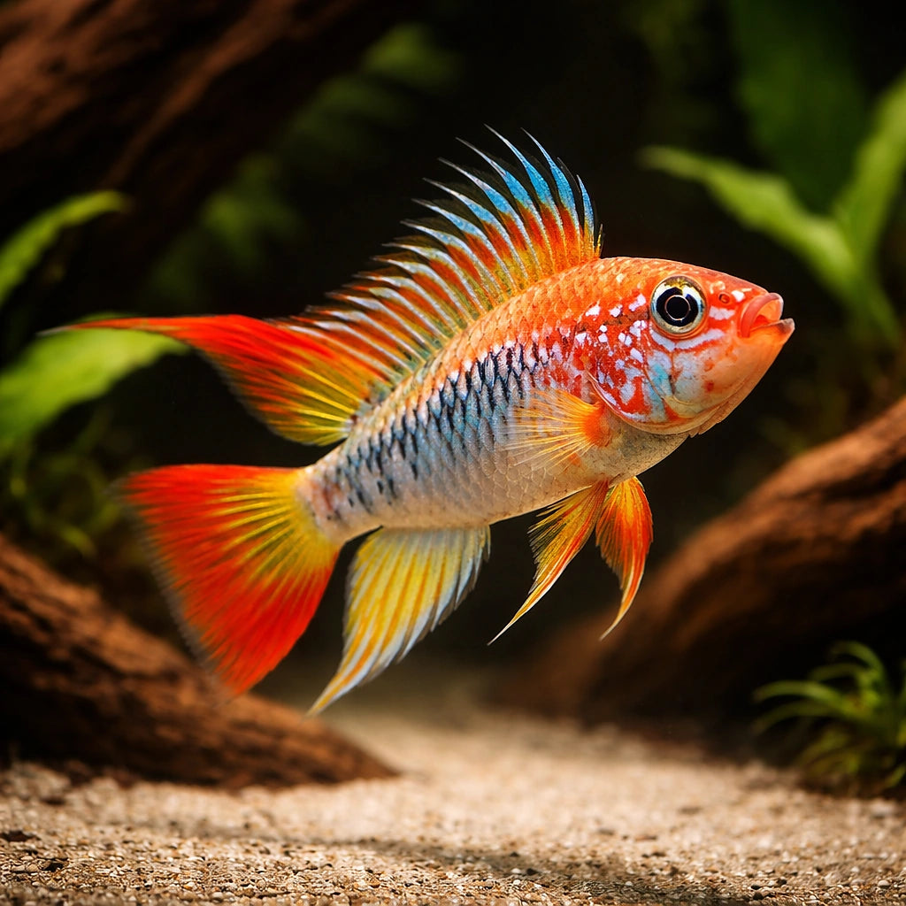 Veijia Dwarf Cichlid II — Apistogramma Cf. Viejita II - UK (Apistogramma cf. viejita) — Buy Apistogramma Cf — hero driftwood