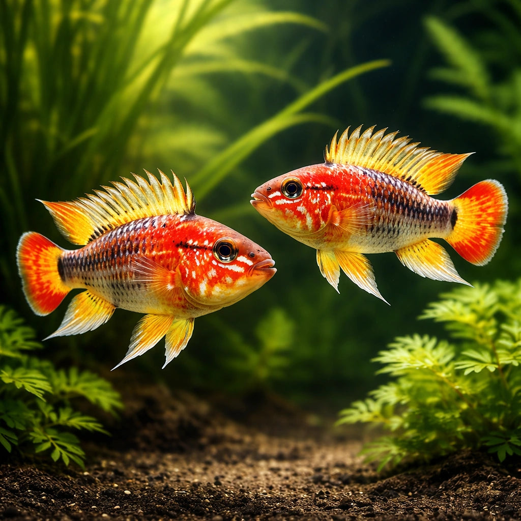 Red-Tailed Dwarf Cichlid — Apistogramma Macmasteri - Moderate Care Dwarf Cichlid UK (Apistogramma macmasteri) — Buy — pair…