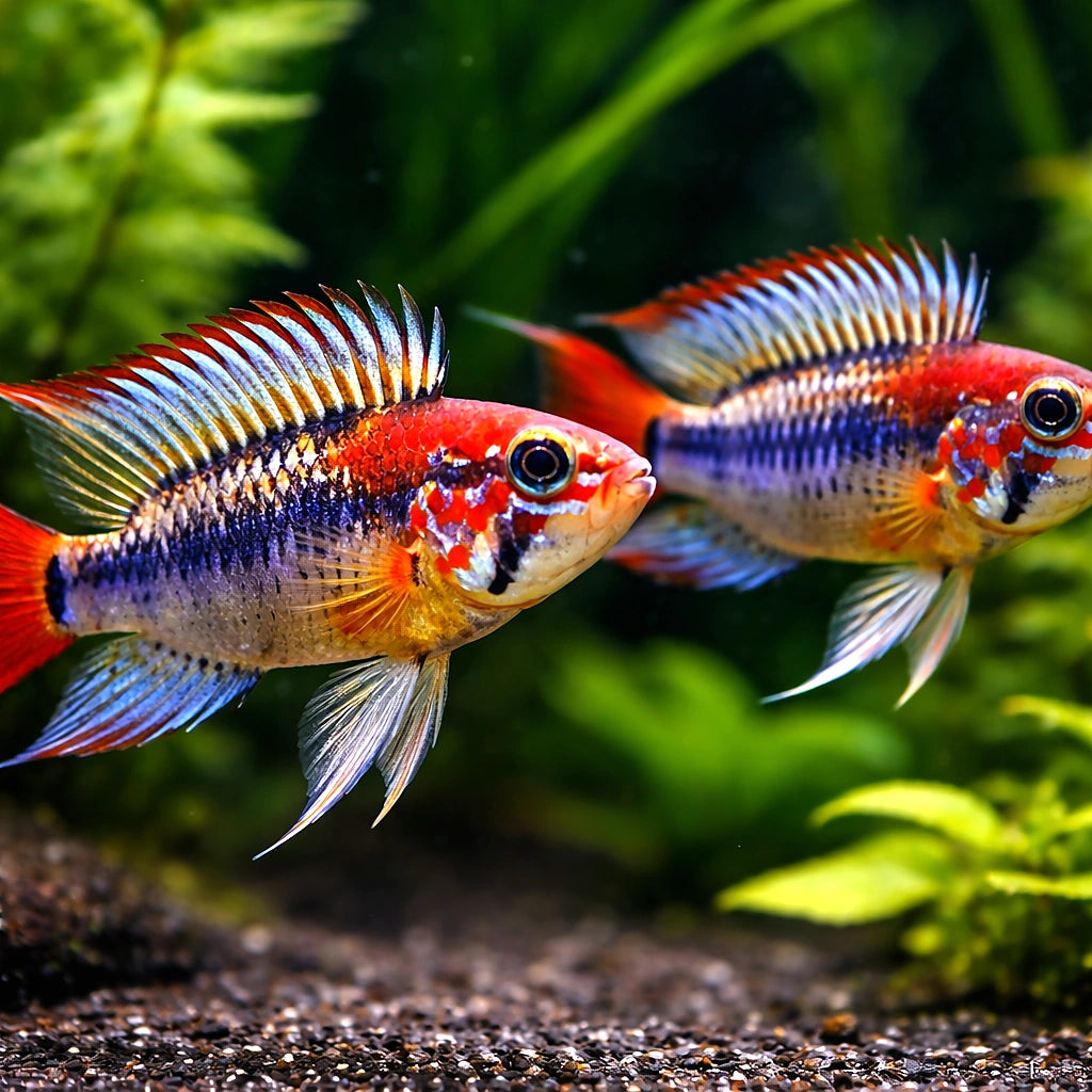 Red-Tailed Dwarf Cichlid red mask — Apistogramma macmasteri Red Mask - Dwarf Cichlid UK (Apistogramma macmasteri) — Add the…