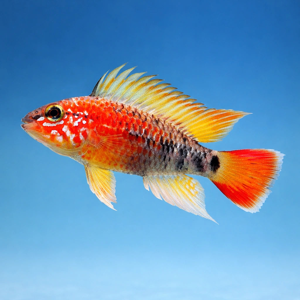 Red-Tailed Dwarf Cichlid — Apistogramma Macmasteri - Moderate Care Dwarf Cichlid UK (Apistogramma macmasteri) — Buy — side…