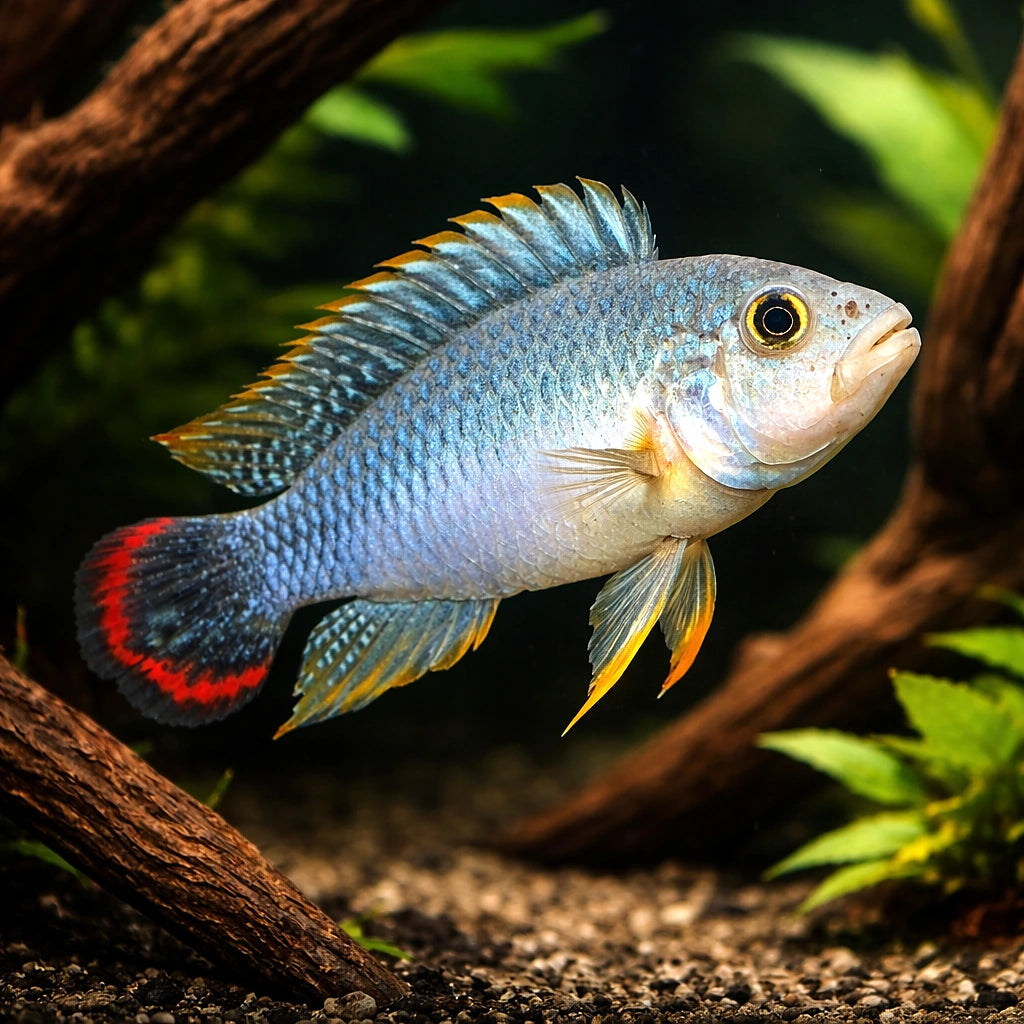 Pandurini Dwarf Cichlid — Apistogramma Panduro - UK (Apistogramma panduro) — Buy Apistogramma Panduro, a striking South…