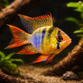 Ramirez Dwarf Cichlid balloon — Mikrogeophagus Ramirezi Balloon - UK (Mikrogeophagus ramirezi) — Striking Balloon Ram dwarf…