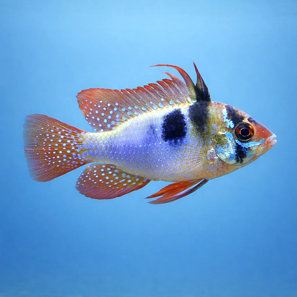 Assorted Ram — Mikrogeophagus Ramirezi «Blue Brilliant» - UK (Mikrogeophagus ramirezi) — Stunning Blue Brilliant dwarf…