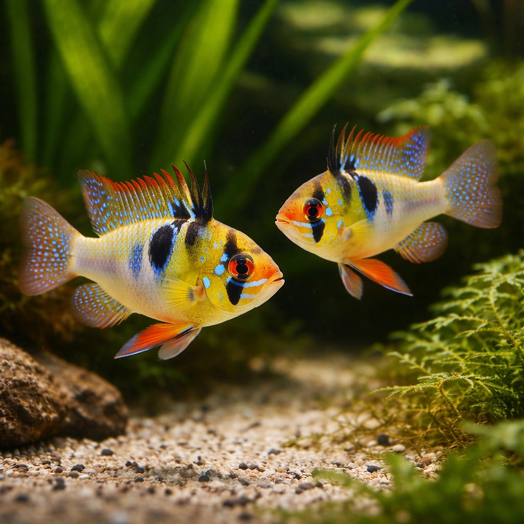 Ramirez' Dwarf Cichlid asia form — Ramirez Dwarf Cichlid Papiliochromis Ramirezi Asia Form - UK (Mikrogeophagus ramirezi)…