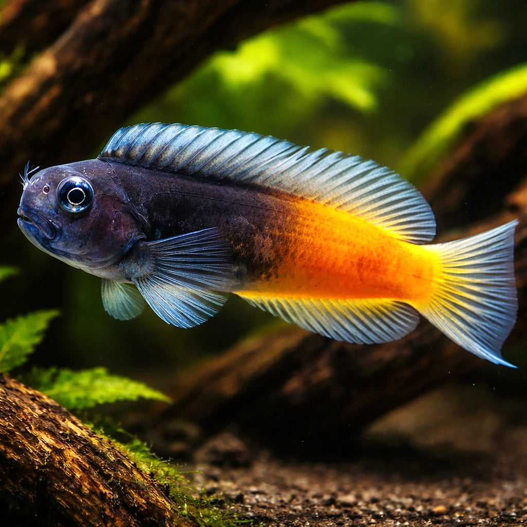 Ecsenius Bicolor Blenny - Perfect for UK Aquariums — tropical fish for sale UK — AI hero driftwood view