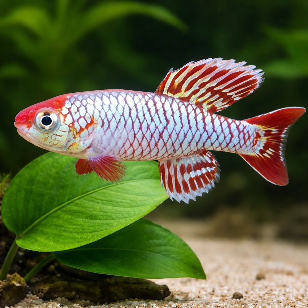 Egersi´s Notobranch — tropical fish for sale UK — AI scale plant view