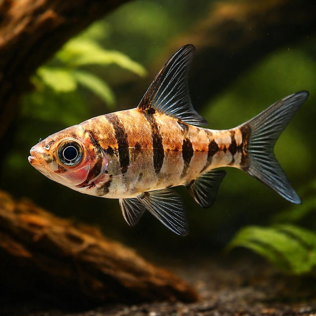 Eirmotus octozona 2,5 - — tropical fish for sale UK — AI hero driftwood view