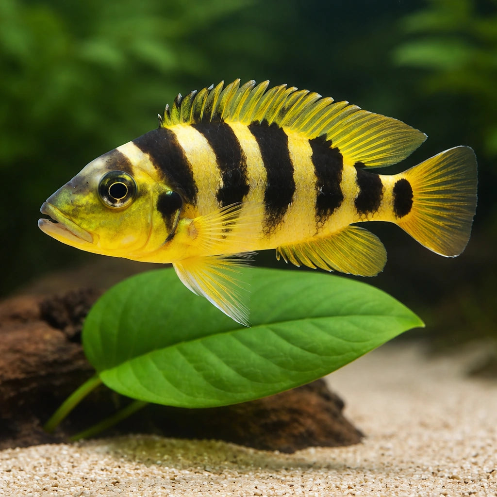 Elongatus, Elongate Lamprol — tropical fish for sale UK — AI scale plant view
