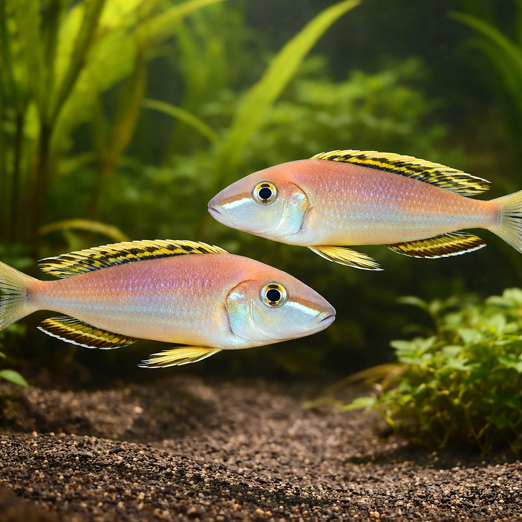 Enantiopus melanogenis 5 - — tropical fish for sale UK — AI pair planted view