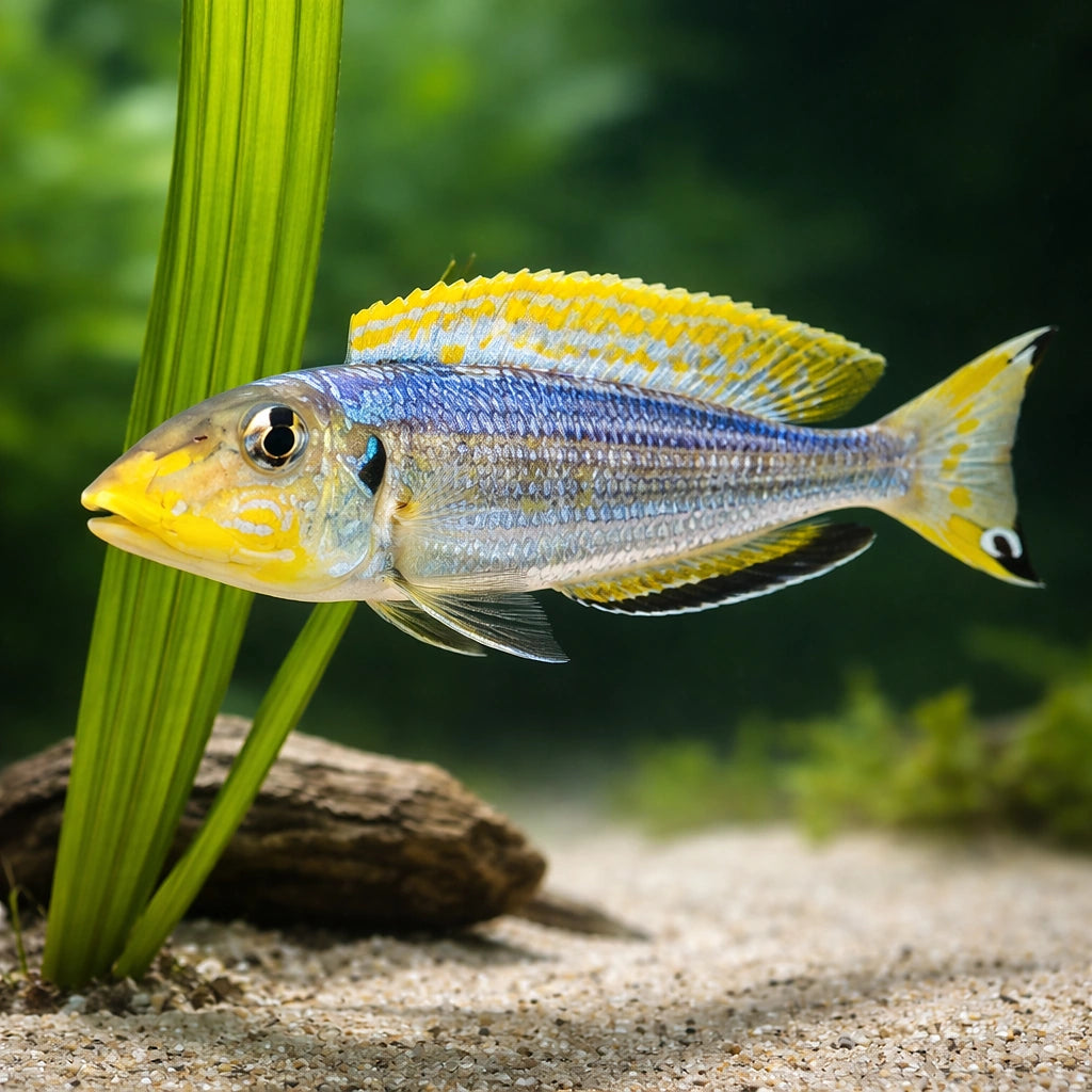 Enantiopus melanogenys kilesa 3 - — tropical fish for sale UK — AI scale plant view