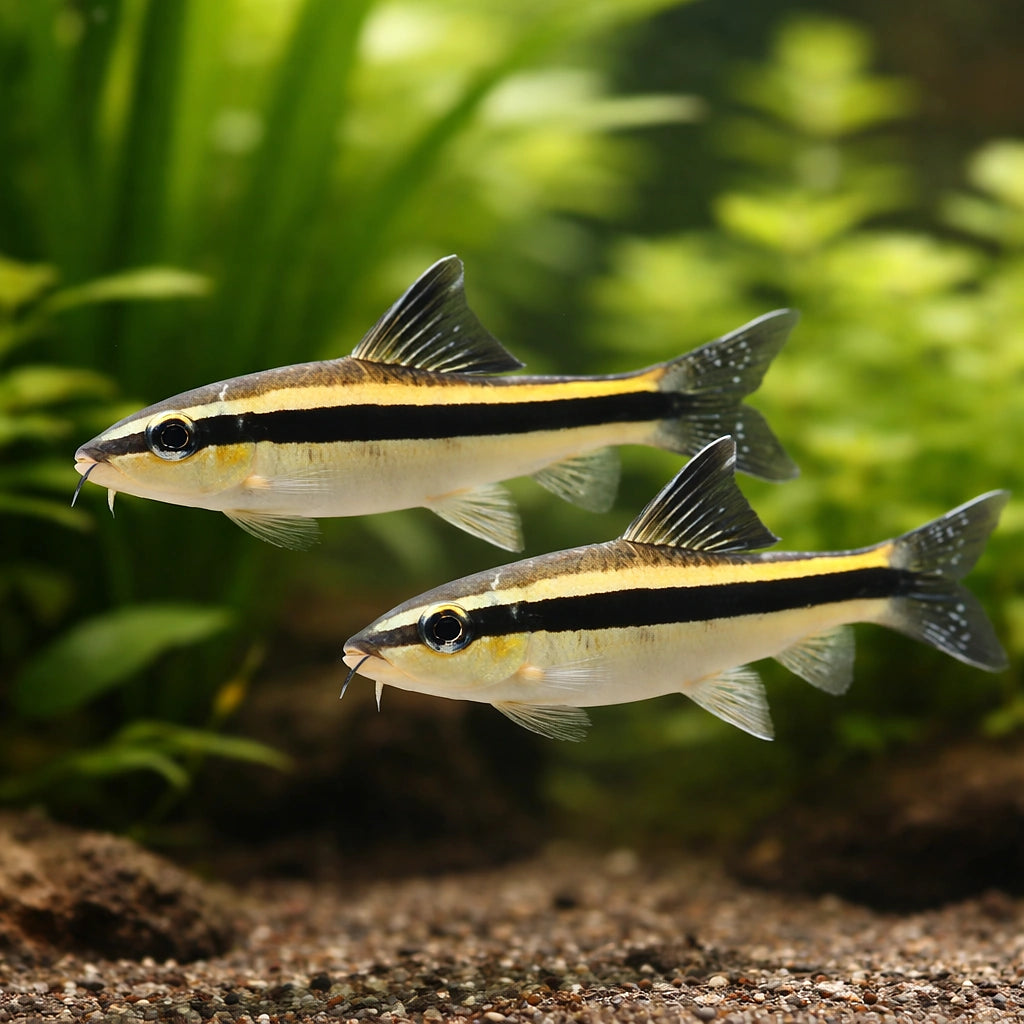 Epalzeorhynchus kallopterus 3, — tropical fish for sale UK — AI pair planted view