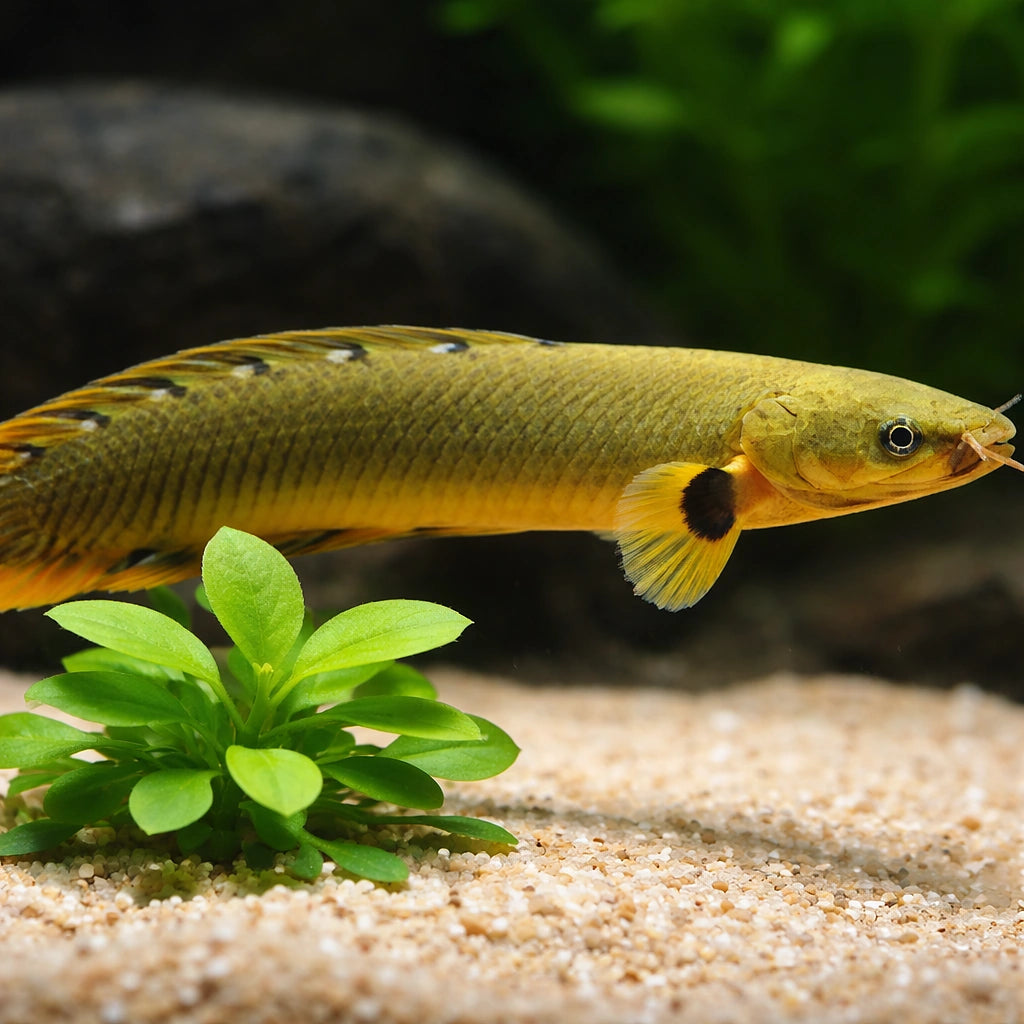 Erpetoichthys Calabaricus — Bichir for sale UK — AI scale plant view