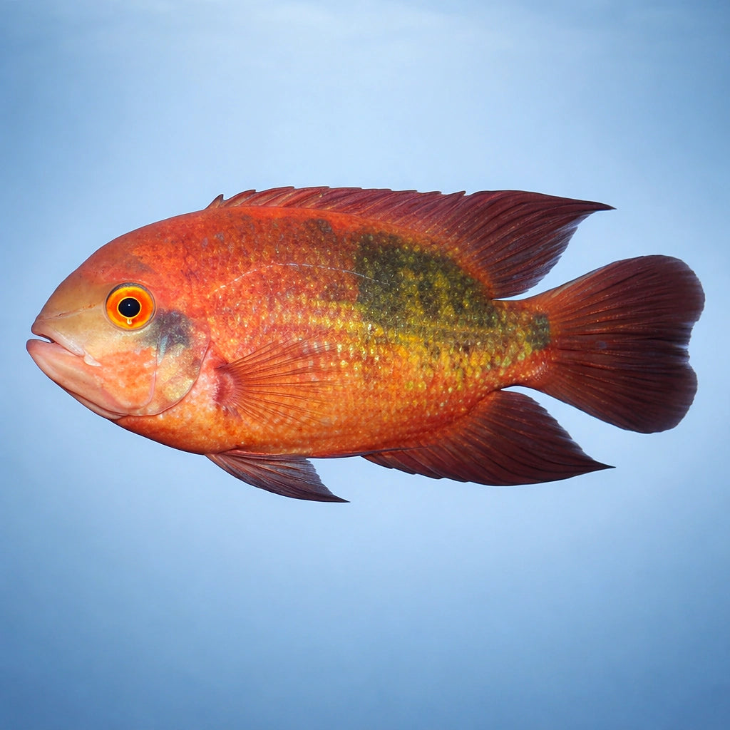 F Cichlid, Smaragd Cichlid, — tropical fish for sale UK — AI side clean view