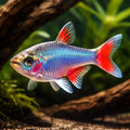 False Bloodfin — tropical fish for sale UK — AI hero driftwood view