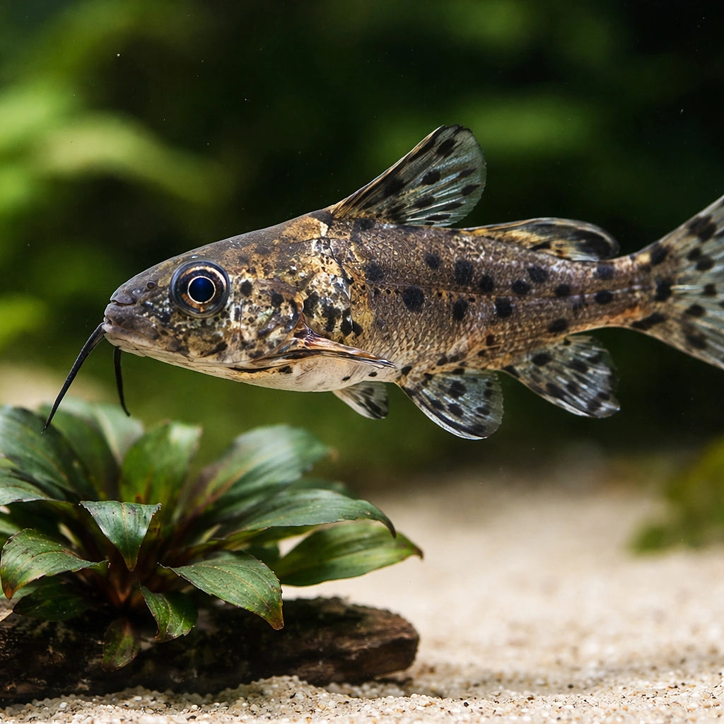 False Upside-Down Catfish, — tropical fish for sale UK — AI scale plant view
