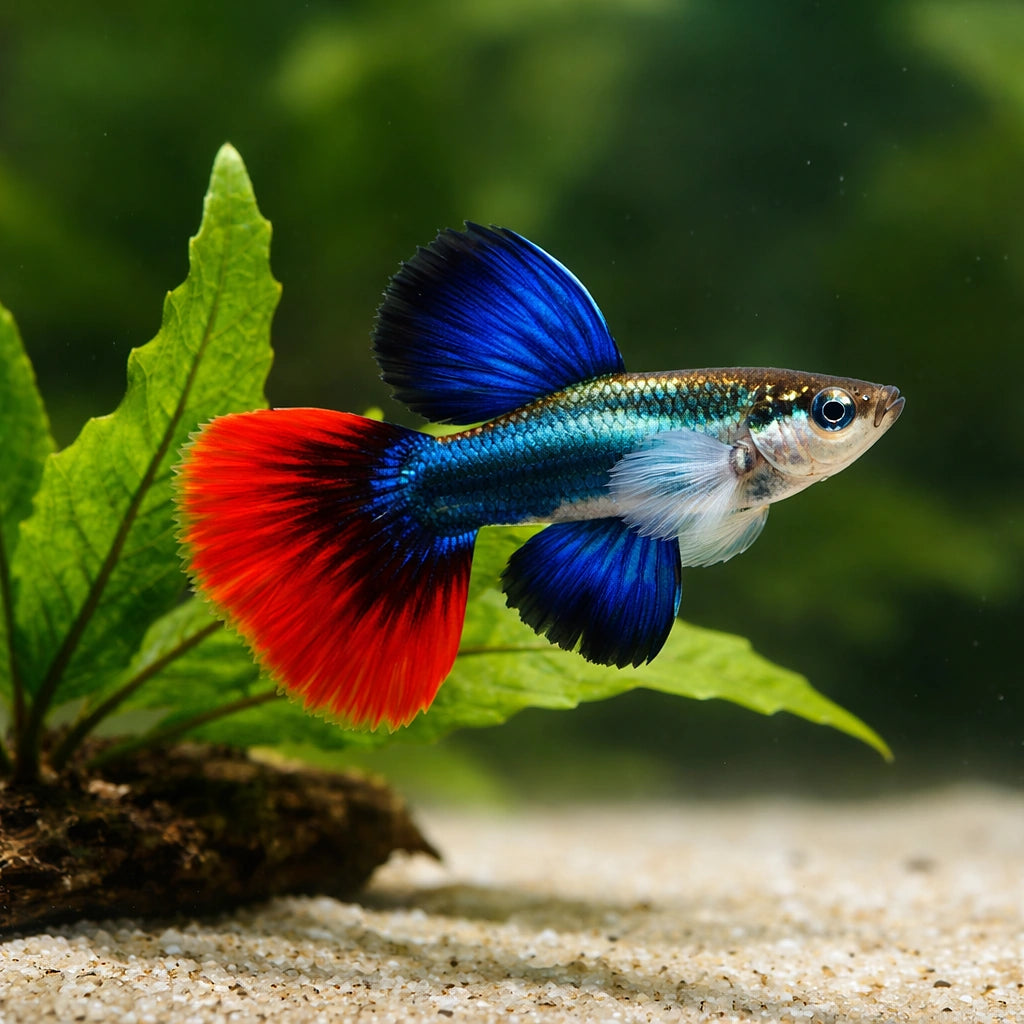 Fancy Guppy — Guppy for sale UK — AI scale plant view
