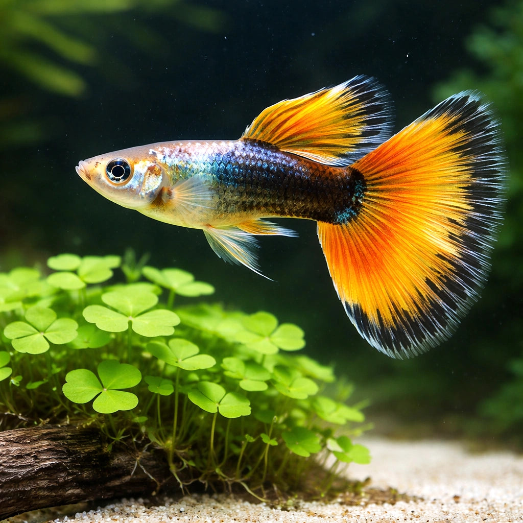Fancy Guppy — Guppy for sale UK — AI scale plant view