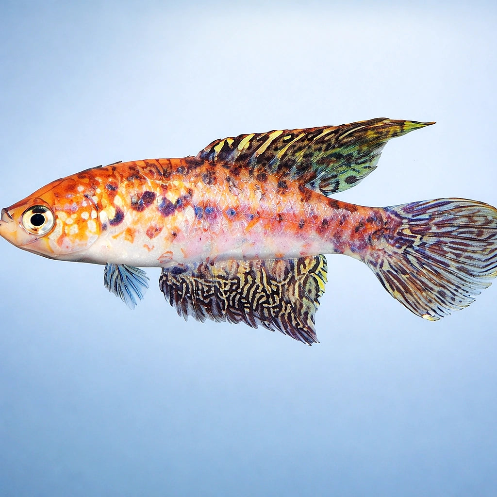 Feather-Fin Pearl Fish — tropical fish for sale UK — AI side clean view