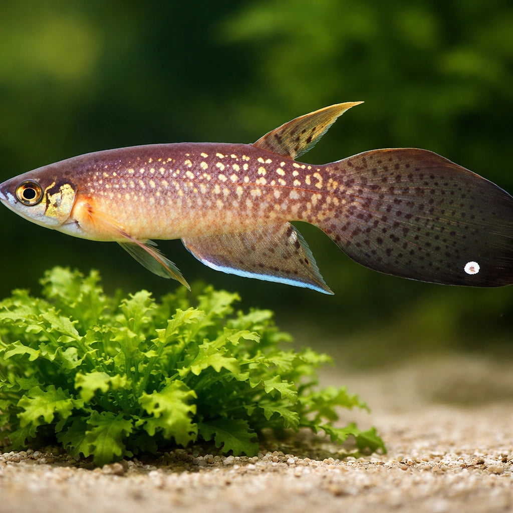 Featherfin Panchax, Common — tropical fish for sale UK — AI scale plant view
