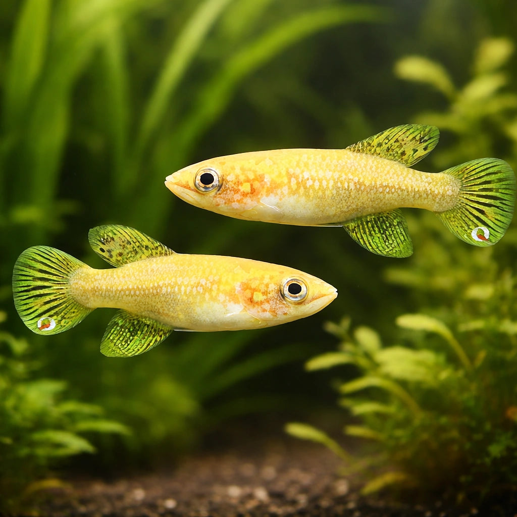 Fighting Gaucho — tropical fish for sale UK — AI pair planted view