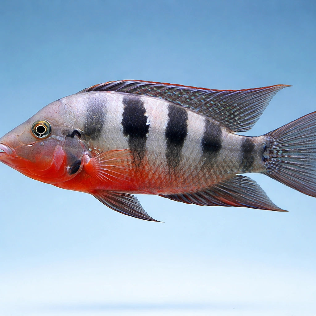 Firemouth Cichlid — tropical fish for sale UK — AI side clean view
