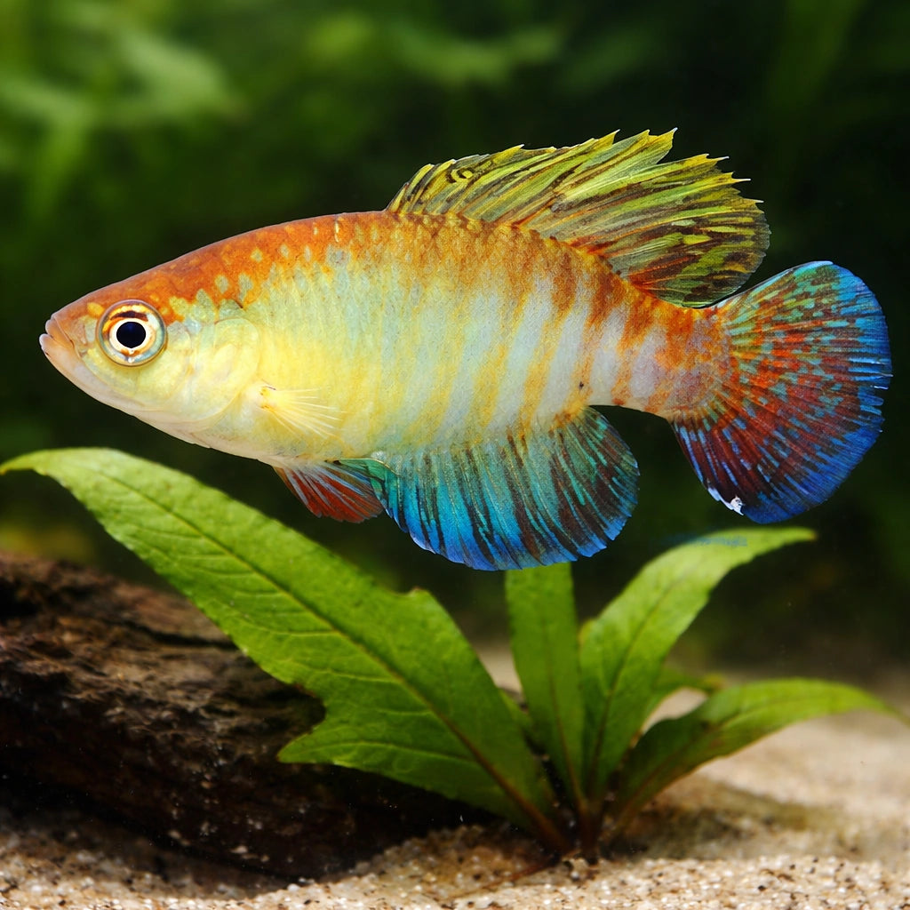 Flameus Pearl Fish — tropical fish for sale UK — AI scale plant view