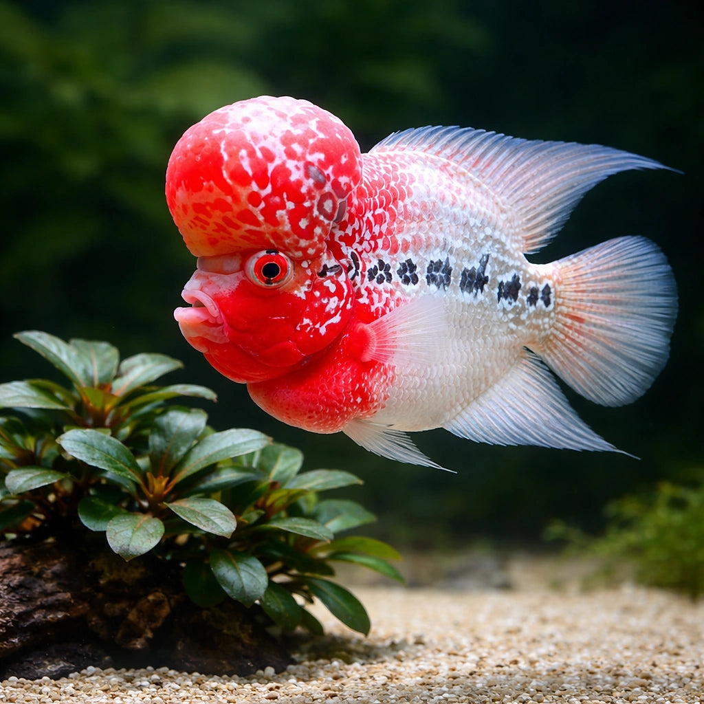 Flower Horn — South American Cichlids for sale UK — AI scale plant view