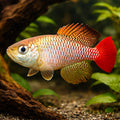Foersch's Nothobranch — tropical fish for sale UK — AI hero driftwood view