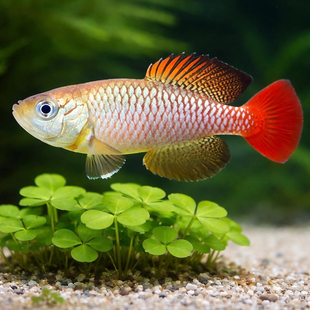 Foersch's Nothobranch — tropical fish for sale UK — AI scale plant view
