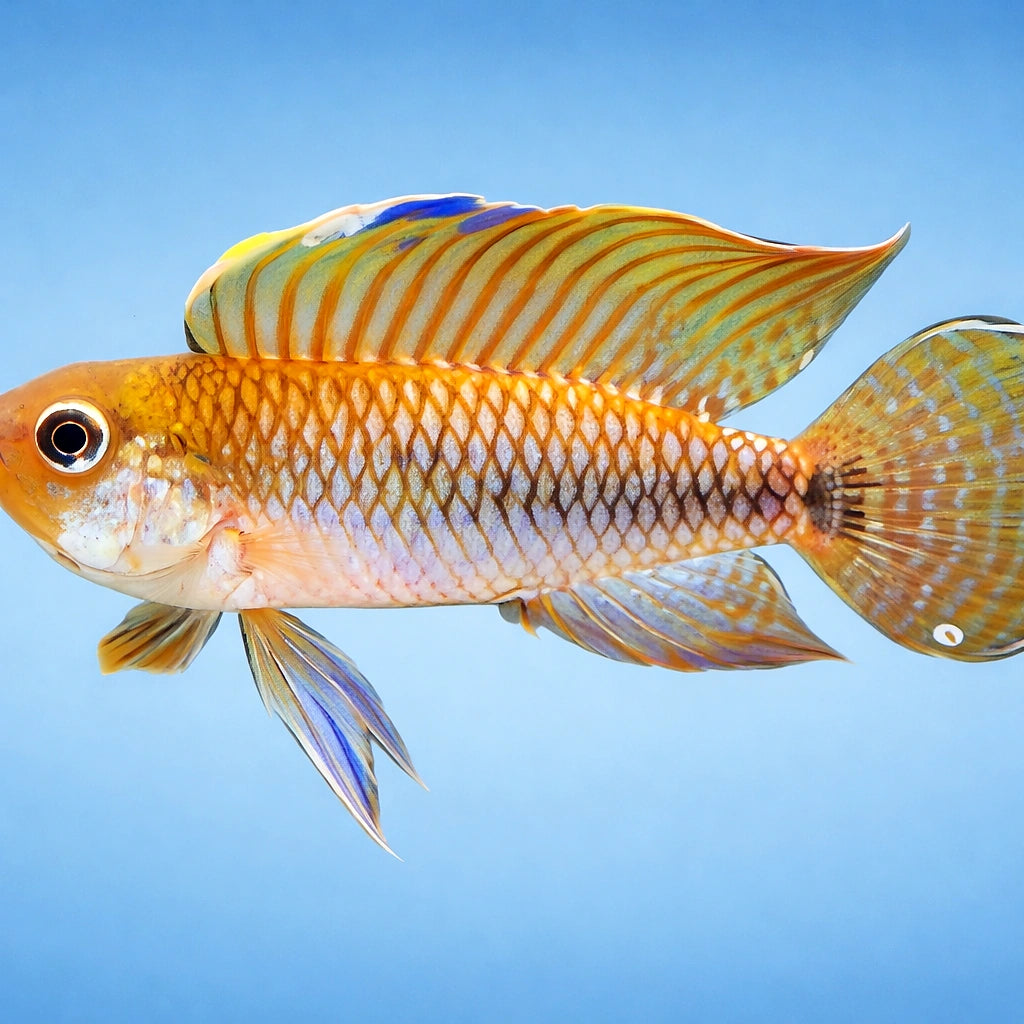 For Stripes Dwarf Cichlid — tropical fish for sale UK — AI side clean view