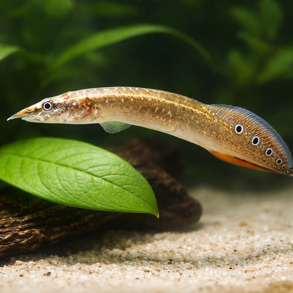 Frecklefin eel — tropical fish for sale UK — AI scale plant view