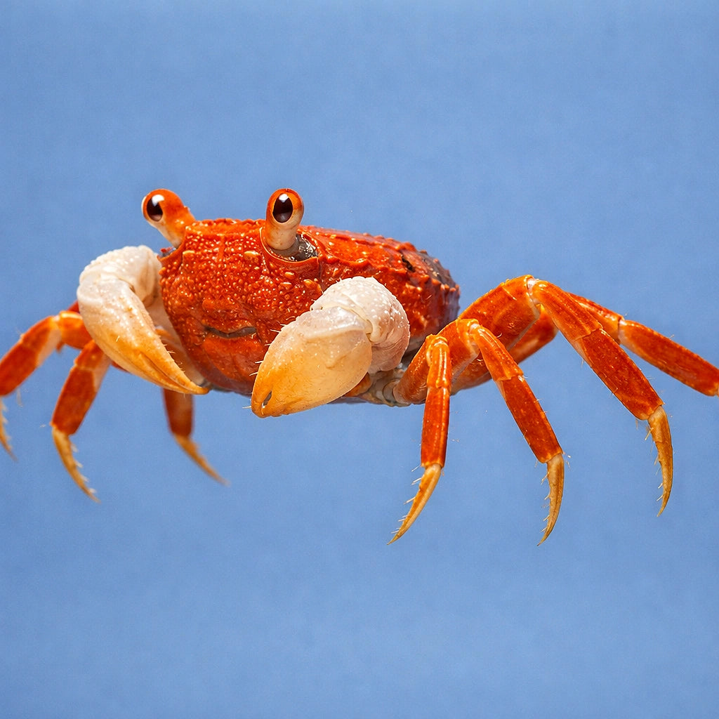 Red Carnaval Vampire Crab (Geosesarma sp.) - UK (Geosesarma sp.) — Bright Red Carnaval Vampire Crab, a striking Geosesarma…