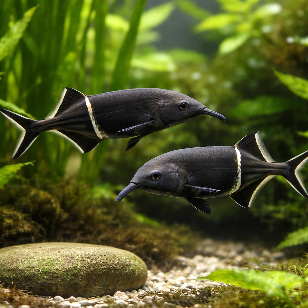Elephantnose Fish (Gnathonemus petersii) - UK (Gnathonemus petersii) — Distinctive Elephantnose Fish with a fascinating long…