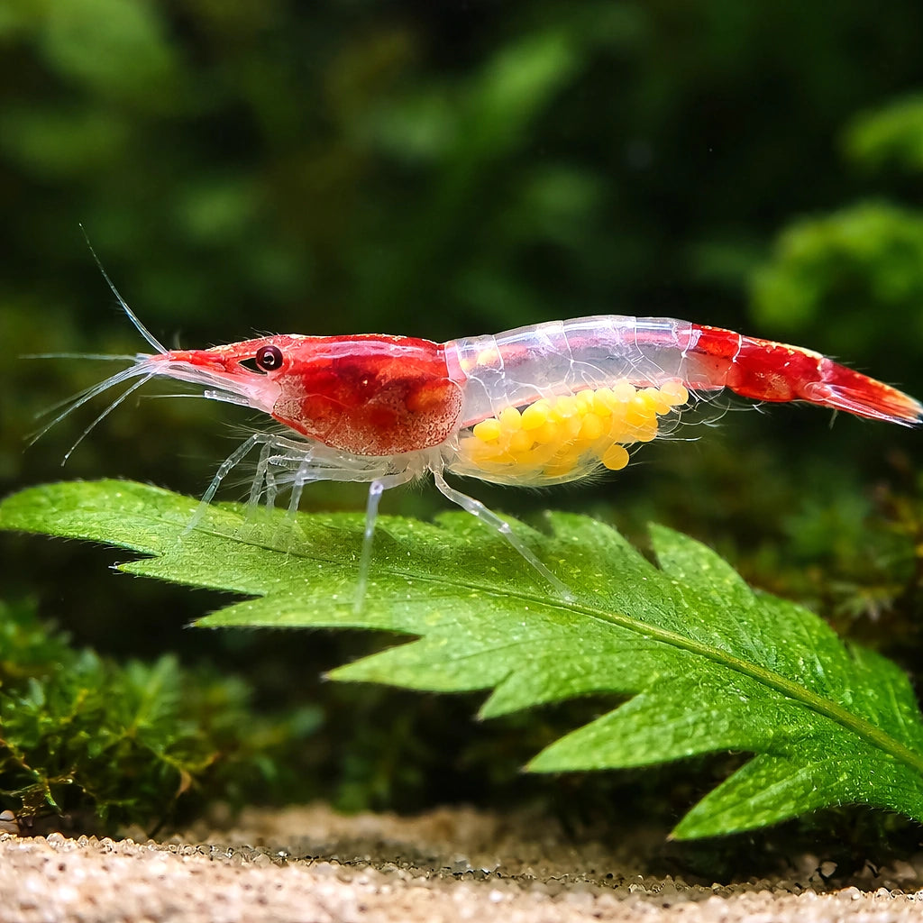 Rilli shrimp — Red Rili Shrimp (Neocaridina davidi) - UK (Neocaridina davidi) — Bright Red Rili shrimp with eye-catching…